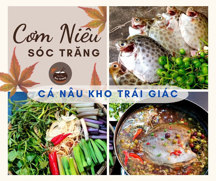 Cá Nâu kho trái Giác